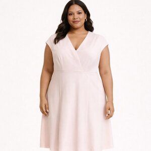 Tommy Hilfiger Scuba Crepe Fit & Flare Midi Dress | Size 14 NWT